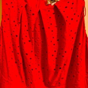 Red eyelet dress size 16w